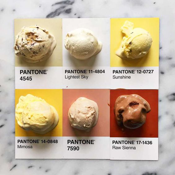 Pantone ice cream
